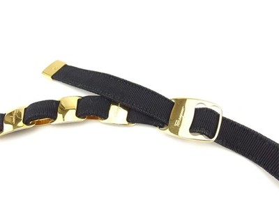 Salvatore Ferragamo belt Black gold Women Authentic secondhand Salvatore Ferragamo belt Black gold Women Authentic  main image 4