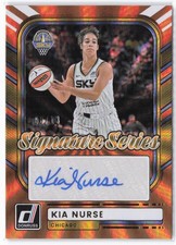 2026 Donruss WNBA Kia Nurse #SS-KN Signature Series FOTL Orange Laser #/13 Sky
