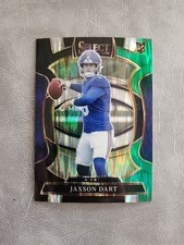 2025 Panini Select - Concourse Jaxson Dart #93 Black & Green Shock Prizm (RC)
