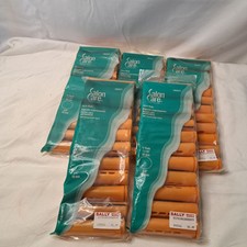 Lot Of 5 Packs Salon Care Perm 12 Rods 11/16" 18mm 3/4" 19mm NOS Orange Costume