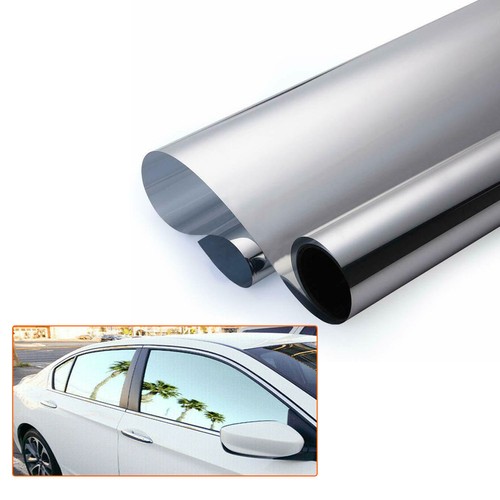 50*300cm Car Window Glass Mirror Silver Chrome Tint Film Energy-Saving Decor - Bild 7 von 9