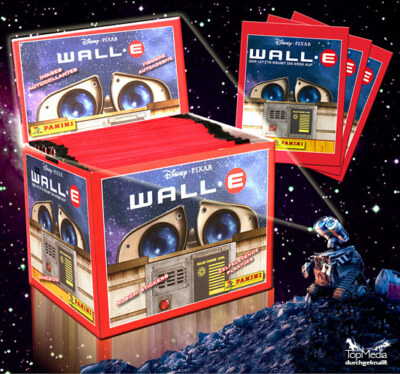 Wall E Sammelsticker - 1 Display mit 50 Tüten - PIXAR - Neu OVP - Panini