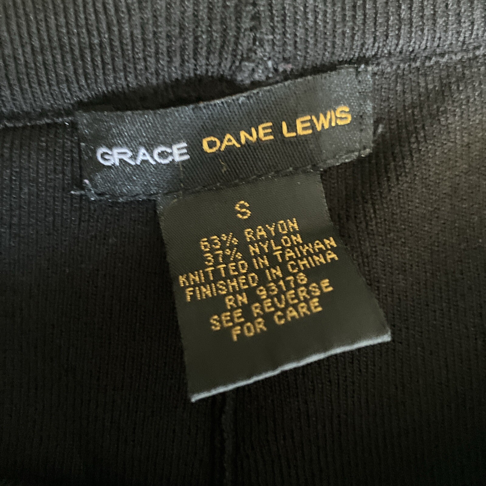 Grace Elements Black  Straight Leg Pull On Rayon … - image 7