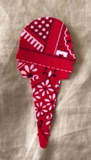 Original Vintage Ice Cream Cone Iron On Patch Bandana Print
