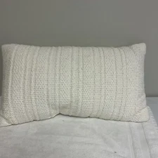 Threshold Decor Pillow Lumbar 14 X 24in White 