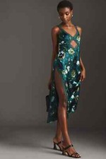 Anthropologie Lace-Trimmed Reversible Slip Dress 1X Plus Women Casual NEW 39493