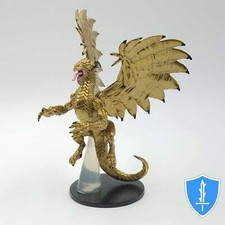 Large Gold Dragon - Ruins of Lastwall #26 Pathfinder Battles D&D Miniature