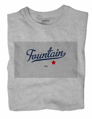 Fountain Colorado CO T-Shirt MAP