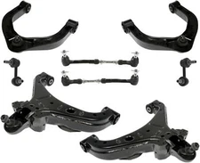 Front Lower Upper Control Arms Tie Rods Assembly & Links For Titan XD 2016-2023