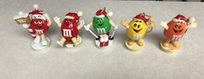 5 Vintage M & M Tube Toppers M&M Mars Candy M&M's Ornaments Plain Peanut