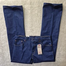 Levis 517 Jeans Mens ACTUAL 33/33 Slim Bootcut Blue Heavyweight Western Cowboy