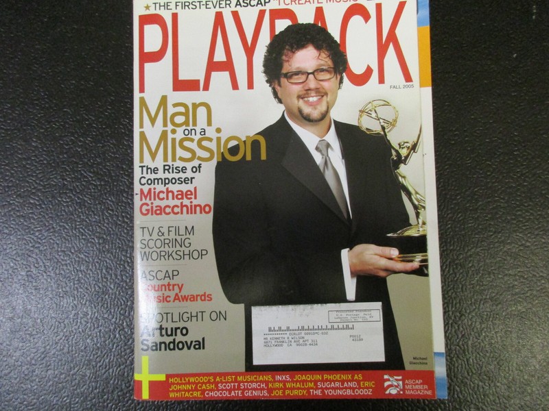 Playback music magazine Fall. 2005 Michael Giaccdhino