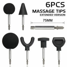 6x 75mm Massage Heads Cone Flat Ball Head Spade For HEAVY DUTY Worx Jigsaw