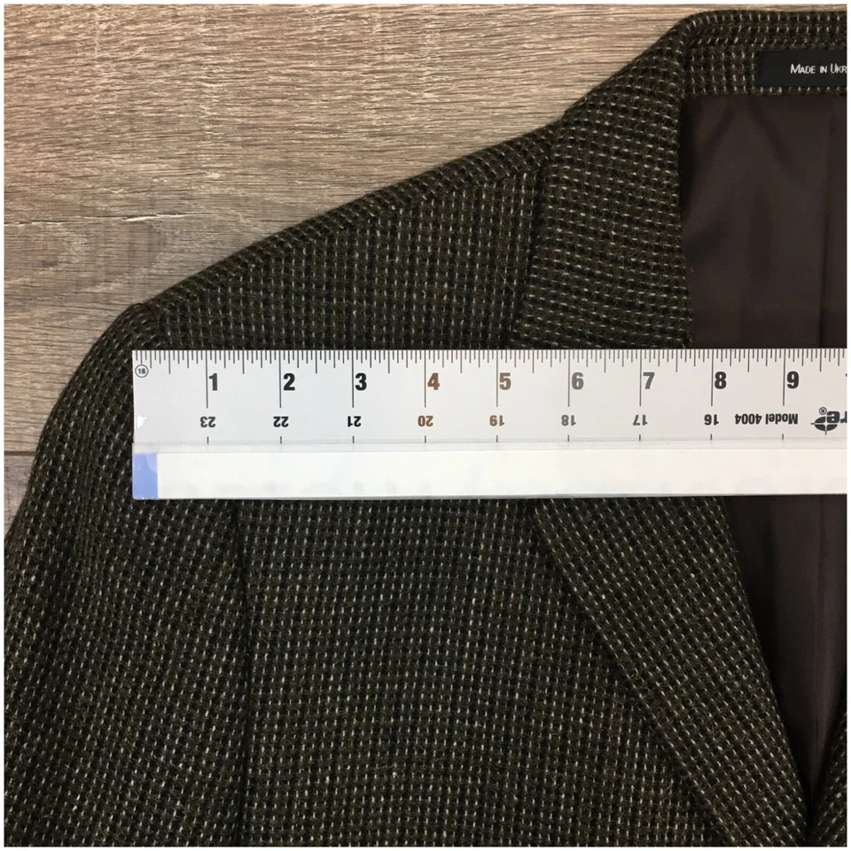 Blazer de tweed vintage OLEG CASSINI para hombre Abrigo deportivo Chaqueta informal Talla 44R Traje Foto 4 de 4