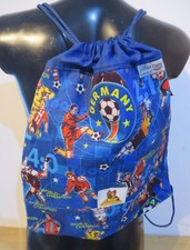 Mc Neill ° cooler Jungen Turnbeutel blau Fussball Rucksack Tasche Schule Sport