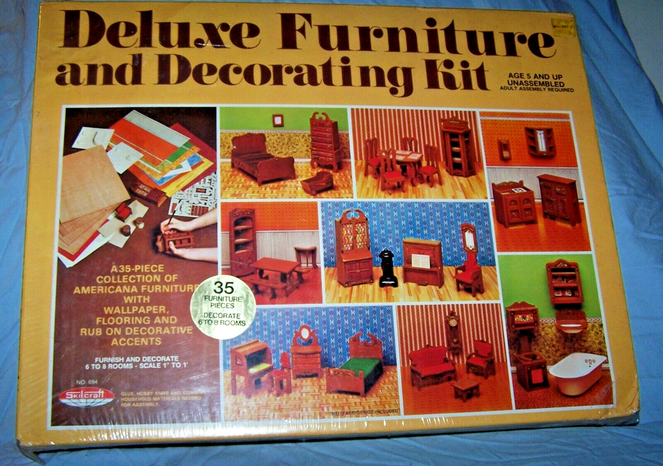 Sealed Vintage 1980 Skilcraft Deluxe Furniture & Decorating Kit eBay