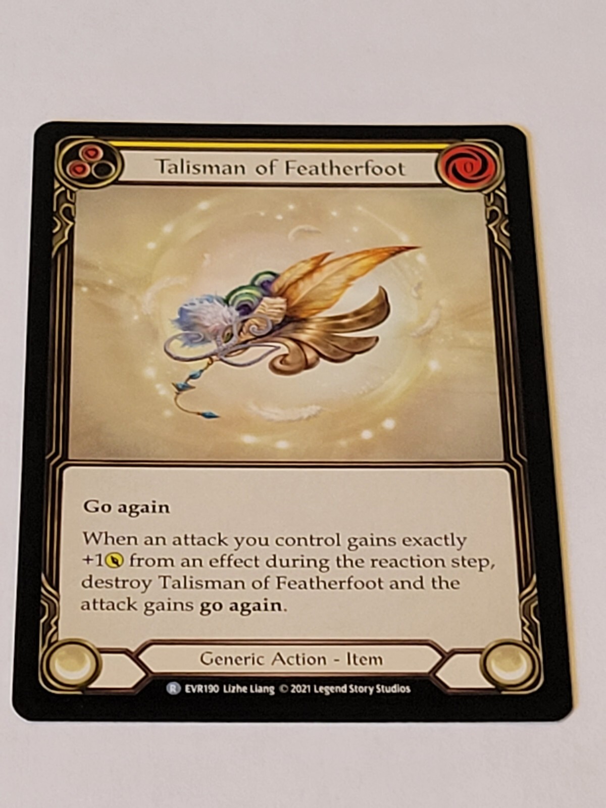Talisman of featherfoot (Yellow) rare everfest 1st edition NM Flesh And Blood