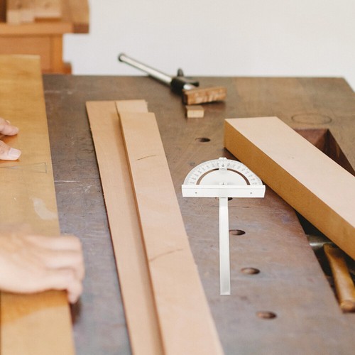 Table Angle Push Ruler Work Measuring Tool Protractor Woodworking - Picture 8 of 12