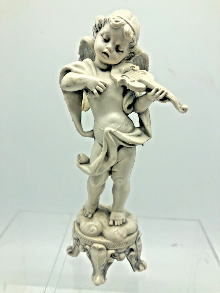 Vtg. Fontanini Angel W/Violin Made in Italy