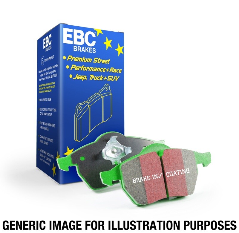 EBC for 89-95 Lotus Elan (M100) 1.6 Turbo Greenstuff Front Brake Pads - ebcDP232
