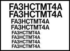 Custom FAA UAS UAV DRONE Registration Number Decals for ALL Drones