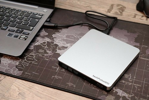 techPulse120 Zewnętrzna nagrywarka Blu-ray DVD CD Nagrywarka USB 3.0 dla Windows 10 i 11 - Zdjęcie 2 z 2