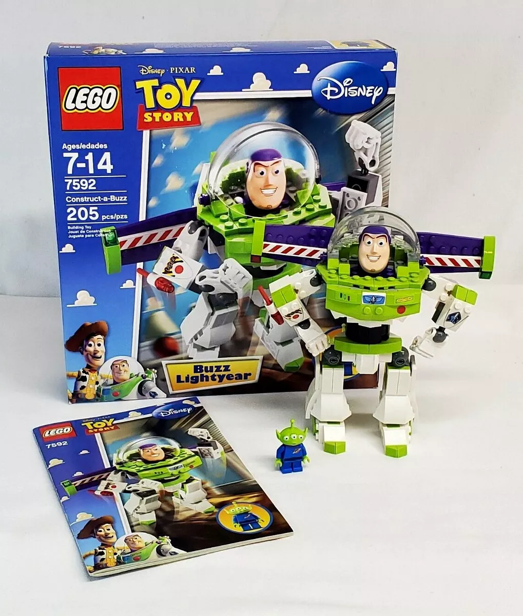 Lego Disney Pixar Toy Story CONSTRUCT-A-BUZZ Lightyear #7596 COMPLETE in BOX