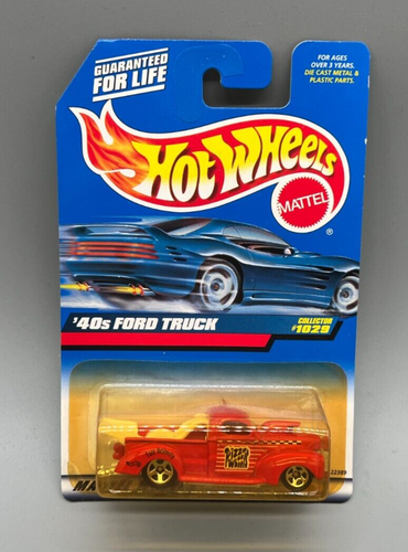 MATTEL HOT WHEELS '40s Ford Truck #1029 originalverpackt Blister gelb