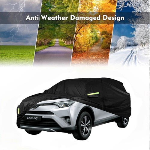 Polyester Car Cover Waterproof Outdoor UV Snow Dust Proof For Toyota Tacoma RAV4 - Picture 5 of 7