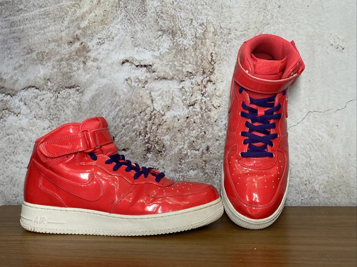 Nike Air Force 1 Mid 07 Mens Shoe 11.5 Siren Red A00702 600 Purple