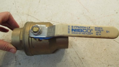 NIBCO NJ998XD 2'' Cxc 600Psi Brass Full Port Two-Piece Ball Valve S-FP600A-LF C3