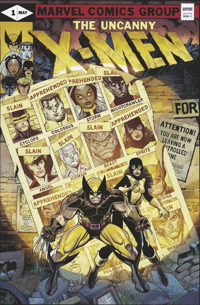 X-Men Legends #1 Art Adams Uncanny X-Men #141 Homage