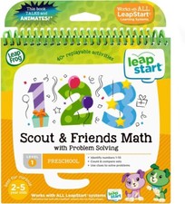 LeapFrog Math Book For LeapStart System 3D Scout  Friends Level 1 School Skills