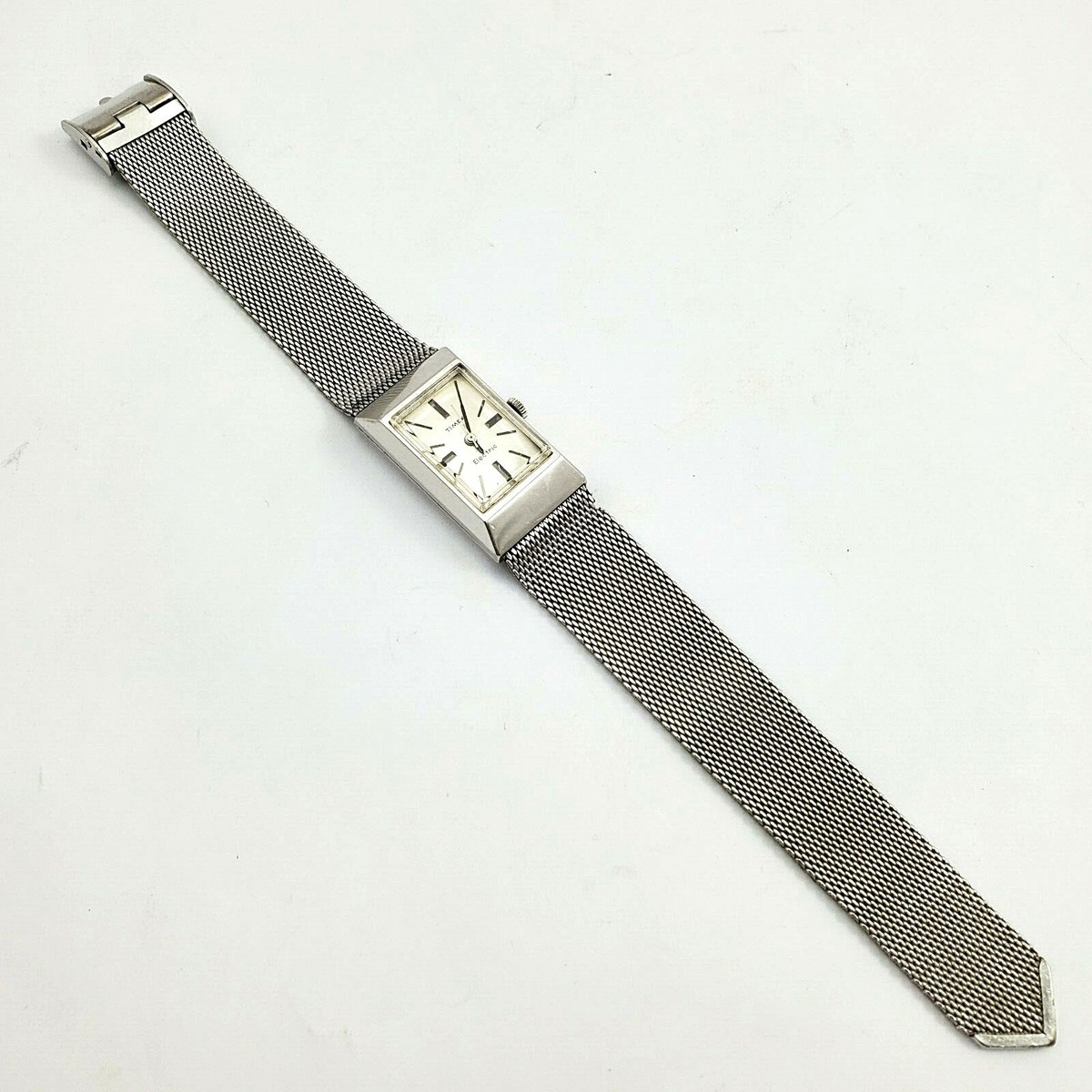 Vintage Native American Sterling Silver Ladies Timex Wristwatch Needs Battery What is the price of a vintage Timex Electric watch with  main image 3