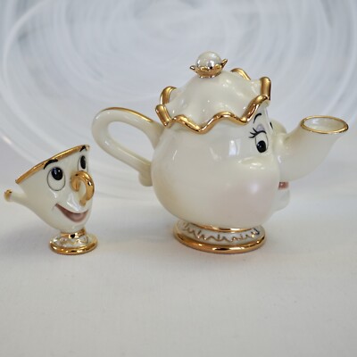 Disney - Lenox - Beauty and the Beast Mrs. Potts and Chip SET | eBay