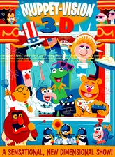 Disney Muppet-Vision 3D 11" X 15.5" Collector's Poster