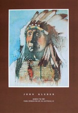 John Kleber Poster for Fagen Peterson Fine Art Show 1981 signed by artist