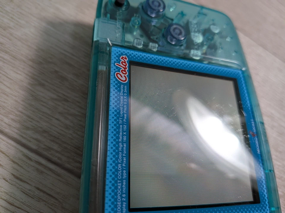 Neo Geo Pocket SNK Color Console IPS LCD Backlight Model Clear Blue 2 - Image 2 of 4