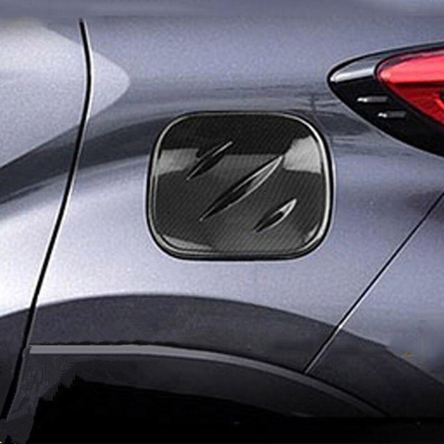 Carbon Fiber Style Gas Cap Fuel Tank Cover For Toyota CHR CHR 2016