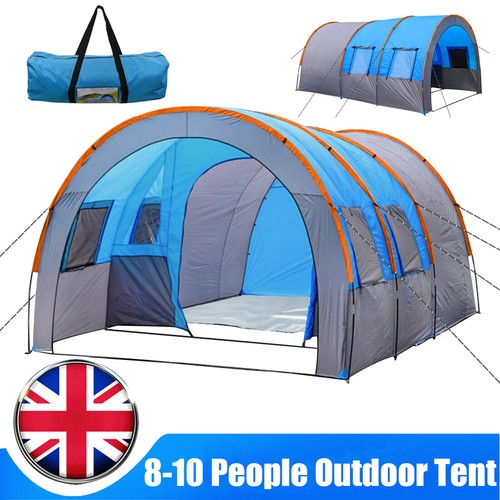 810 Man Large Family Tents Waterproof Column Tunnel Camping Column