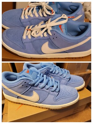 Nike SB Dunk Low Pro ISO University Blue | Mens Size 12 | Orange Label  UNC