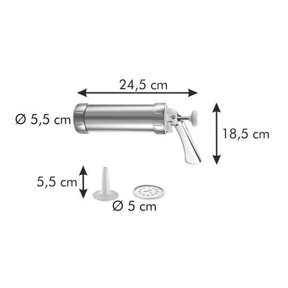 Pistola Sparabiscotti Tescoma Delicia - 20 Trafile E 4 Beccucci In Metallo - Foto 7
