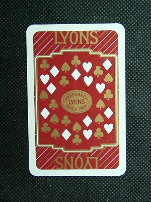 1 x Joker Spielkarte Einzelkarte Lyon Tee bevorzugt seit 1904 ZJ 1584