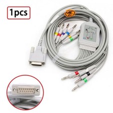 Cavo ECG/ECG 15 pin 10 cavi adatto per Cardioline Ar600/Ar1200 con fili di piombo