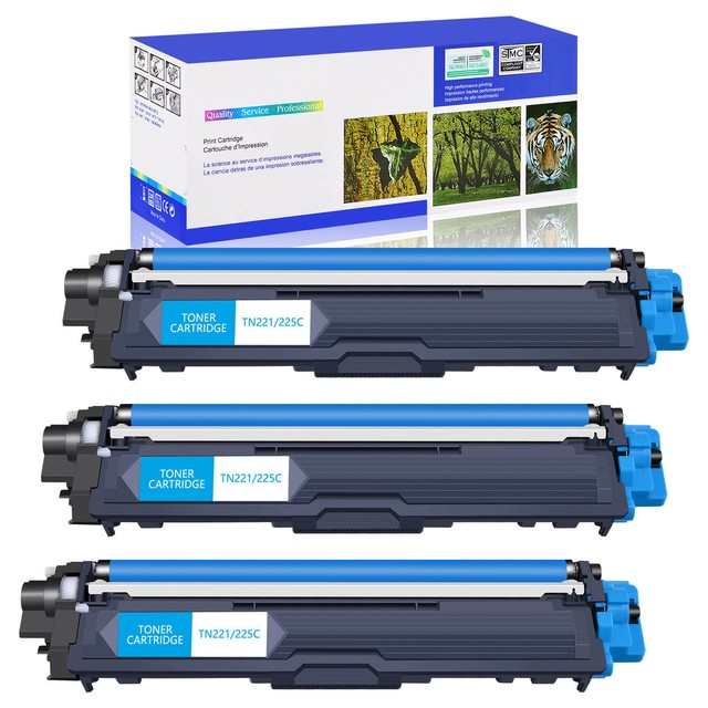 3PK TN225 Cyan Toner Cartridge For Brother HL-3180CDW DCP-9020CDN High Yield 3PK TN225 Cyan Toner Cartridge For Brother HL-3180CDW DCP-9020CDN High Yield