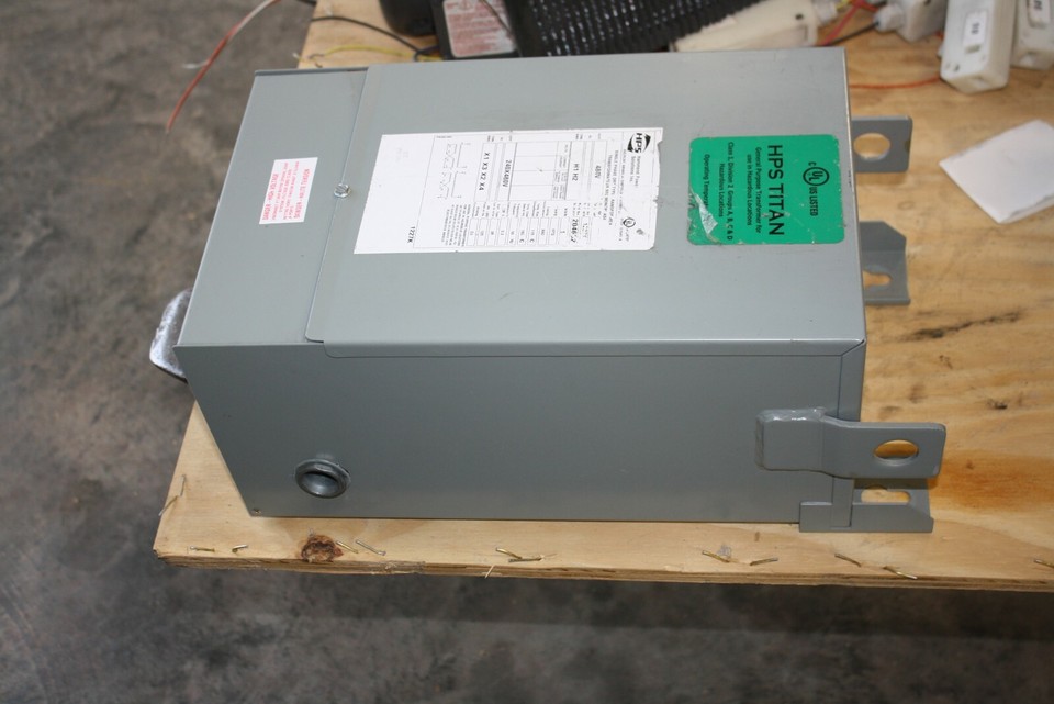 HPS 5 KVA 1 Phase Transformer 480V Pri, 240/480 V Sec Hammond 3R ...