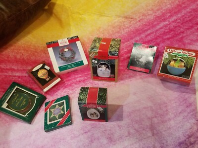 8 Hallmark Keepsake Ornaments