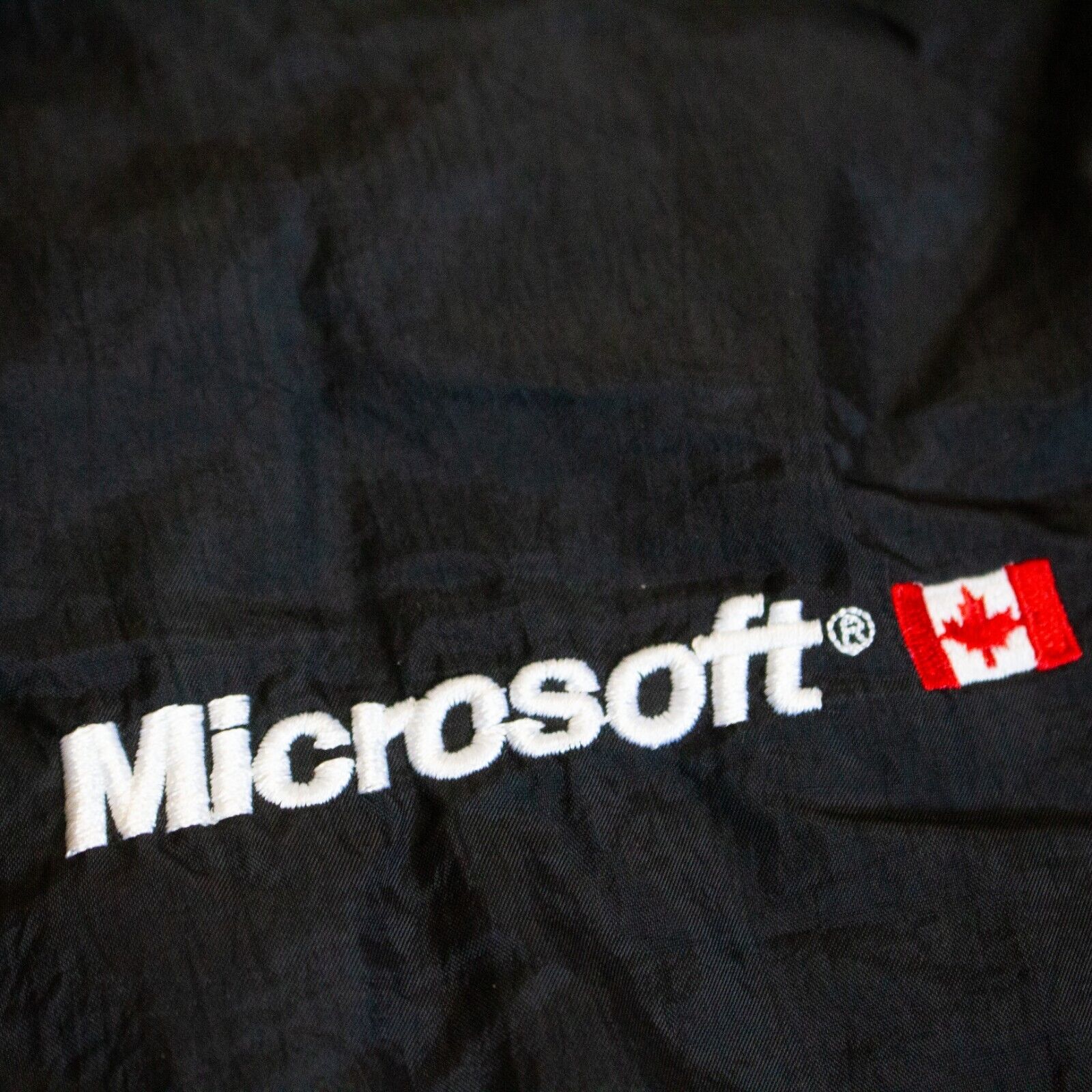 Rare Vintage 00s Microsoft Computers Zip Up Windbreaker Shell Jacket XL