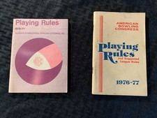 Vintage Playing Rules 1976-77 WIBC Women's International Bowling Congress AM