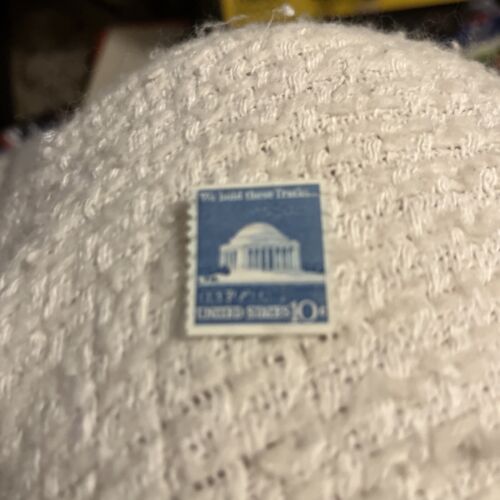 US - 1973 - 10 Cents Blue Jefferson Memorial "We hold these truths" - 第 1/3 張圖片